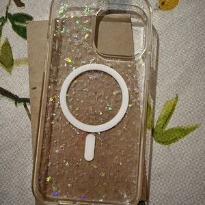 Glitter Clear Phone Case with MagSafe